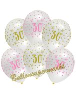 Pink Chic 30, Luftballons zum 30. Geburtstag