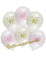 Pink Chic 40, Luftballons zum 40. Geburtstag