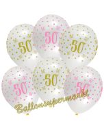 Pink Chic 50, Luftballons zum 50. Geburtstag