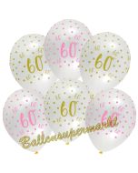 Pink Chic 60, Luftballons zum 60. Geburtstag