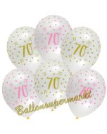 Pink Chic 70, Luftballons zum 70. Geburtstag