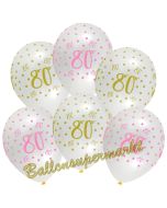 Pink Chick 80, Luftballons zum 80. Geburtstag
