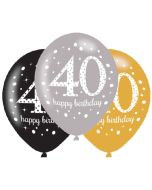Sparkling Celebration 40, Luftballons zum 40. Geburtstag