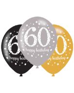 Sparkling Celebration 60, Luftballons zum 60. Geburtstag
