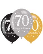 Sparkling Celebration 70, Luftballons zum 70. Geburtstag