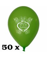 Luftballons zur Petersilienhochzeit, 50 Stück, 30 cm Latexballons