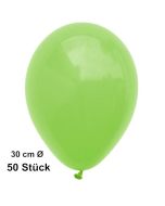 Luftballons Apfelgrün, 28-30 cm, 50 Stück, preiswert und günstig