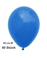 Luftballons 28-30 cm, Blau, 50 Stück, preiswert und günstig