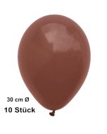 Luftballons Braun, 28-30 cm, 10 Stück, preiswert und günstig