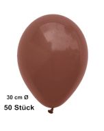 Luftballons 28-30 cm, Braun, 50 Stück, preiswert und günstig