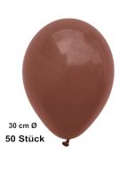 Luftballon Braun, Maroon, Pastell, gute Qualität, 50 Stück