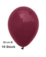 Luftballons Burgund, 28-30 cm, 10 Stück, preiswert und günstig