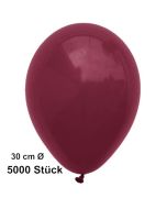 Luftballons 30 cm, Burgund, 5000 Stück