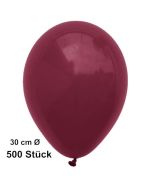 Luftballons 30 cm, Burgund, 500 Stück