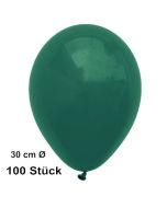 Luftballons 28-30 cm, Dunkelgrün, preiswert und günstig