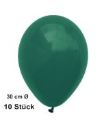 Luftballon Dunkelgrün, Pastell, gute Qualität, 10 Stück