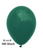 Luftballon Dunkelgrün, Pastell, gute Qualität, 500 Stück