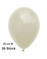 Luftballon Elfenbein, Pastell, gute Qualität, 50 Stück