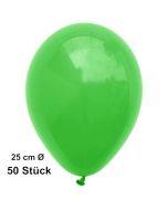 Luftballons Grün, 25 cm, 50 Stück, preiswert und günstig