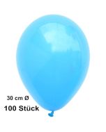 Luftballon Himmelblau, Pastell, gute Qualität, 100 Stück