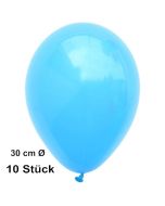 Luftballons 30 cm, Himmelblau, 10 Stück