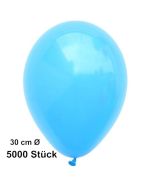 Luftballon Himmelblau, Pastell, gute Qualität, 5000 Stück