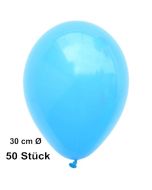 Luftballons Himmelblau, 28-30 cm, 50 Stück, preiswert und günstig