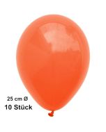 Luftballons Orange 25 cm, 10 Stück, preiswert und günstig