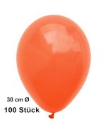 Luftballon Orange, Pastell, gute Qualität, 100 Stück