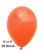 Luftballons Orange, 30 cm, 50 Stück, preiswert und günstig