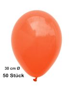 Luftballon Orange, Pastell, gute Qualität, 50 Stück