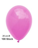 Luftballons Pink, 25 cm, 100 Stück, preiswert und günstig