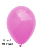 Luftballons 28 bis 30 cm, Pink, preiswert und günstig, 10 Stück