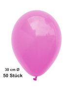 Luftballons 30 cm, Pink, preiswert und günstig, 50 Stück