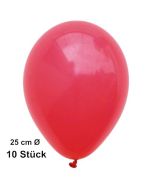 Luftballons Rot 25 cm, 10 Stück, preiswert und günstig