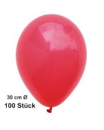 Luftballon Rot, Pastell, gute Qualität, 100 Stück