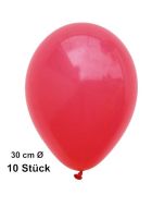 Luftballon Rot, Pastell, gute Qualität, 10 Stück