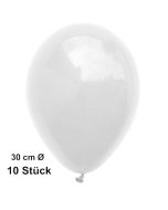 Luftballons, preiswert und günstig, weiß, 10 Stück