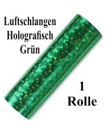 Luftschlangen Grün Holografisch Metallic