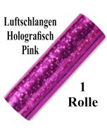 Luftschlangen Pink Holografisch Metallic