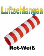 Luftschlangen in Rot-Weiß, 1 Rolle, schwer entflammbar