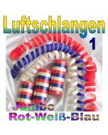 Luftschlangen Jumbo Rot-Weiß-Blau, 1 Rolle