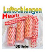 Luftschlangen mit Herzen, rot-weiß, 1000 Rollen