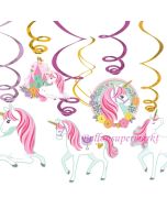 Magical Unicorn Swirl Dekoration zum Kindergeburtstag