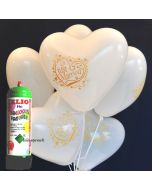 Mini-Ballons-Helium-Set-Hochzeit-Just-Married-Herzluftballons-1-Liter-Ballongas