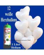 Mini-Ballons-Helium-Set-Hochzeit-weisse-Herzluftballons-1-Liter-Ballongas