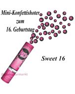 Mini-Konfettikanone Sweet 16