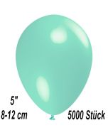 Luftballons 12 cm, Aquamarin, 5000 Stück