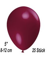 Luftballons 12 cm, Bordeaux, 25 Stück