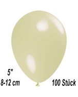 Luftballons 12 cm, Elfenbein, 100 Stück
